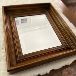 Uttermost Solid Cherry Beveled Mirror
